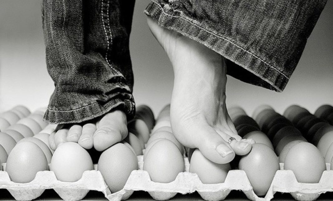 A geração do “caminhar em ovos”