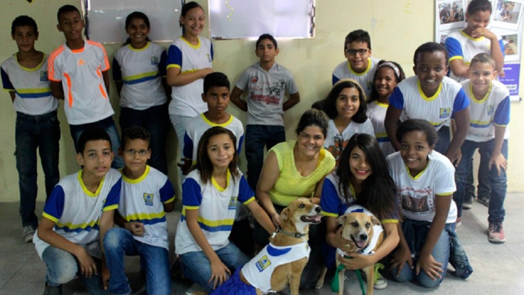 Escola adota cães abandonados e inclui ‘respeito aos animais’ no currículo