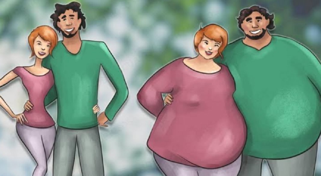 Os casais que se amam de verdade tendem a engordar juntos, diz pesquisa