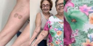 Para celebrar 30 anos de amizade, idosas fazem tatuagem de ‘copo de cerveja’