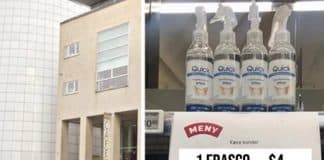 Supermercado dinamarquês cria “truque” para evitar que clientes estoquem álcool em gel