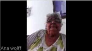 fasdapsicanalise.com.br - Idosa se emociona ao receber festa surpresa da fam&iacute;lia pela web