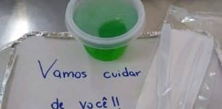 Hospital serve refeições com mensagens motivacionais aos pacientes com suspeita de COVID-19